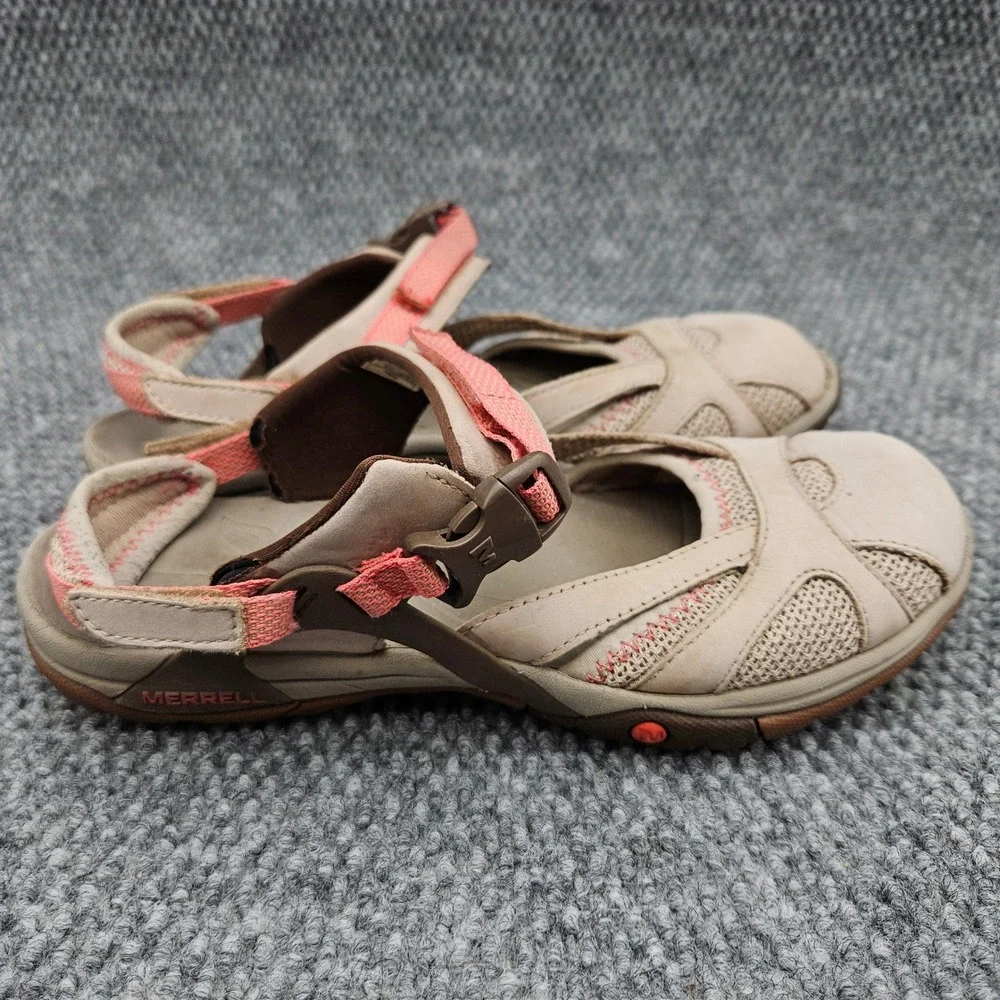 Merrell Azura Womens 8 Tan Sandals Hiking Outdoor Sport Comfort Active Mary Jane